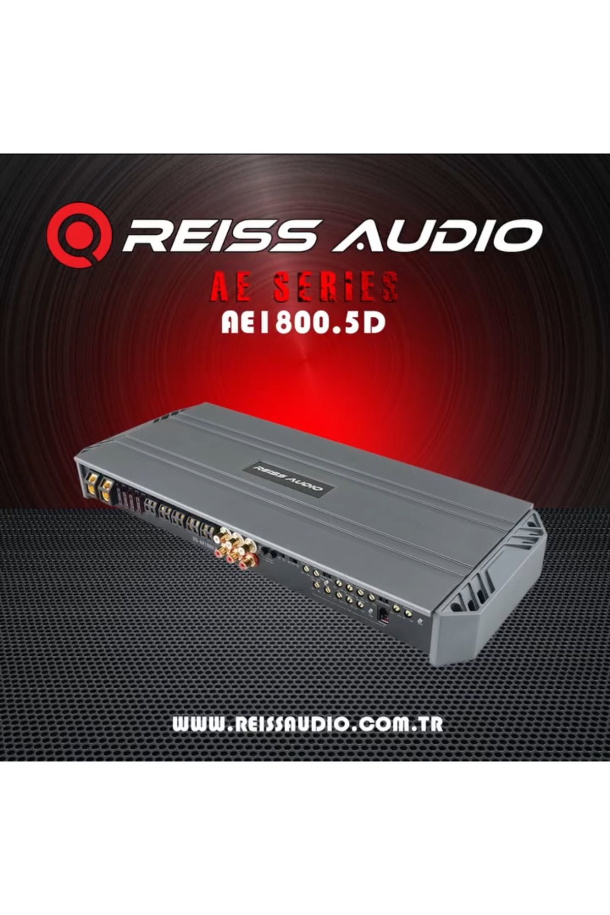 Reiss Audio Rs-AE1800.5d 5kanal Profesyonel Oto Amfi Anfi 2 Ohm 200w X 4ch-+2 OHM 600RMS MONO