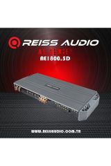 Reiss Audio Rs-AE1800.5d 5kanal Profesyonel Oto Amfi Anfi 2 Ohm 200w X 4ch-+2 OHM 600RMS MONO