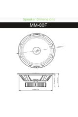 Deaf Bonce Mm-80F Çifti 520wat 230W Rms 20Cm Profesyonel Oto Midrange Hoparlör takım