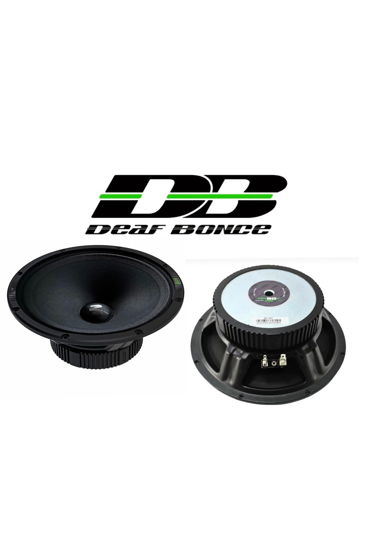 Deaf Bonce Mm-80F Çifti 520wat 230W Rms 20Cm Profesyonel Oto Midrange Hoparlör takım