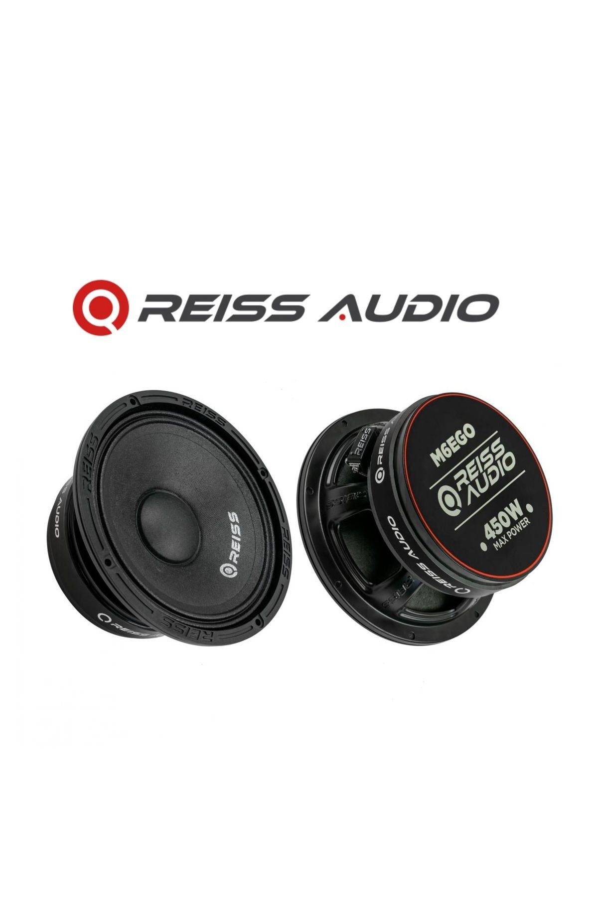 Reiss Audio Rs-M6EGO Çifti 900wat-400w Rms Metal Kapaklı 16 cm Oto Midrange Hoparlör