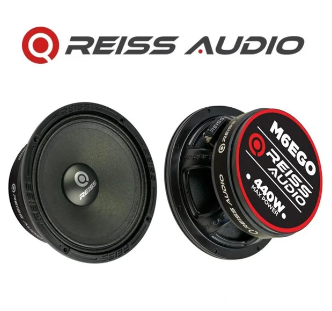 Reiss Audio Rs-M6EGO Çifti 880W-440WRms Metal Kapaklı 16 cm Oto Midrange Hoparlör