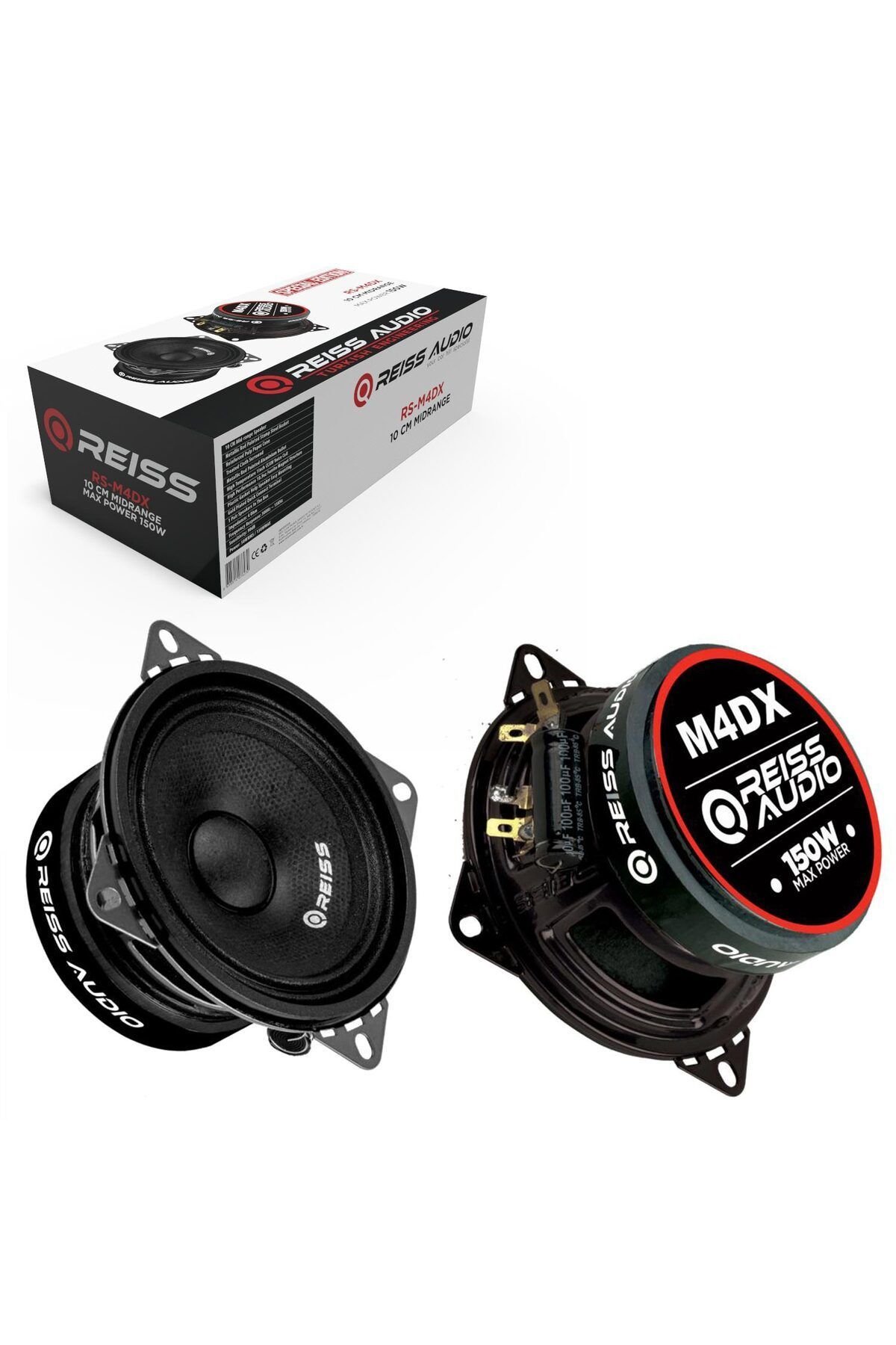 Reiss Audio RS-M4DX Oto Midrange 10cm 150 Watt 2 Adet
