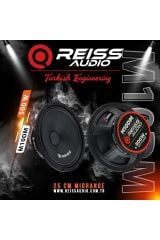 Reiss Audio RS-M10DM 25Cm 2024 Özel Seri Çifti 1000W-400W Rms Oto Midrange Hoparlör Çift Fiyatıdır