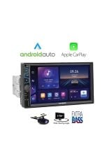 Harward HR-G752 İnce Kasa Ayarlanabilir Car playli Oto Double Teyp 7\'\'inç Bluetooth-Usb-Aux-Sd-Fm +Kamera