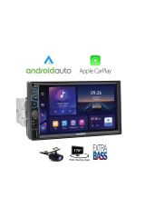 Harward HR-G752 İnce Kasa Ayarlanabilir Car playli Oto Double Teyp 7\'\'inç Bluetooth-Usb-Aux-Sd-Fm +Kamera
