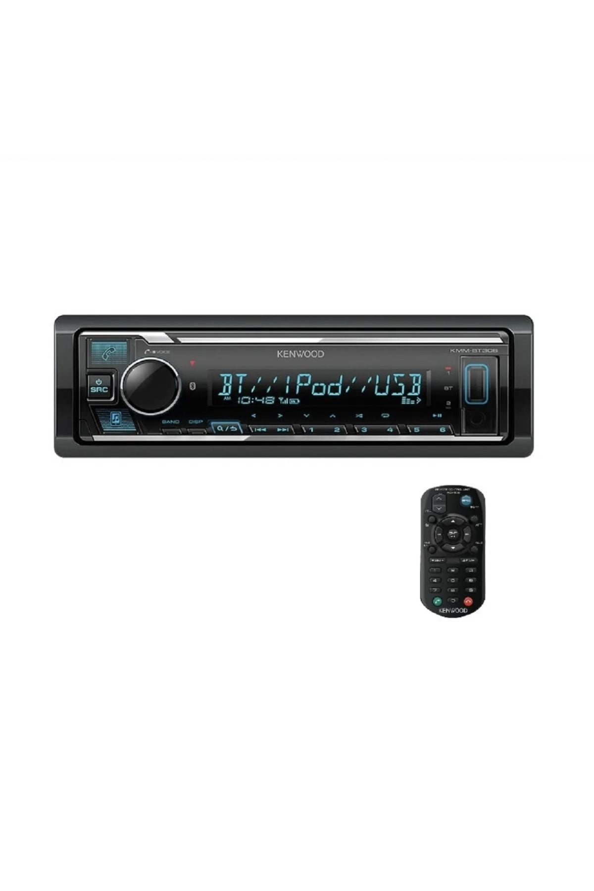 Kenwood KMM-BT408 Uyumlu 3amfi çıkışlı  oto teyp bluetooth usb telefondan kontrol özellikli kumandalı