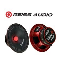 Reiss Audio Rs-m8lx 20 Cm Oto Kurşun Göbek Midrange Hoparlör Rgb Ledli Çifti 600wat-300w Rms Metal Kapaklı