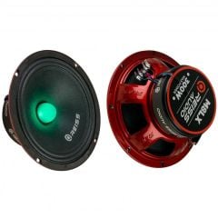 Reiss Audio Rs-m8lx 20 Cm Oto Kurşun Göbek Midrange Hoparlör Rgb Ledli Çifti 600wat-300w Rms Metal Kapaklı