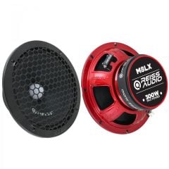 Reiss Audio Rs-m8lx 20 Cm Oto Kurşun Göbek Midrange Hoparlör Rgb Ledli Çifti 600wat-300w Rms Metal Kapaklı