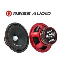 Reiss Audio Rs-m8lx 20 Cm Oto Kurşun Göbek Midrange Hoparlör Rgb Ledli Çifti 600wat-300w Rms Metal Kapaklı