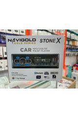 Navigold Stn-302 Çift Usb Girişli Bluetooth Araba Oto Teyp Sd Aux Teyp Amfi Çıkışlı Kumandalı Rgb Işıklı