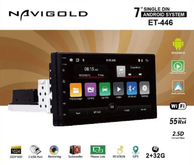 Navigold Et-446 Android Multimedya 7inç Double Teyp Carplay