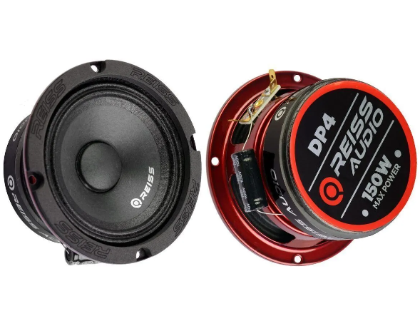 Reiss Audio Rs-dp4 10 Cm Profesyonel Oto Midrange Hoparlör Takımı Uyumlu Çifti 300wat 150rms