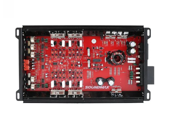 Soundmax Sx-kl2838 4 Kanal 4000wat Profesyonel Oto Amfi 4ohm 4x60w Rms Uyumlu- Anfi