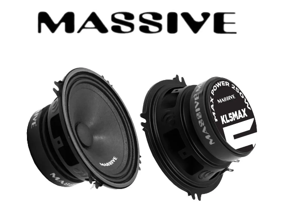 Massive Ms-kl5max 13 Cm Çifti 500wat-240  Rms Oto Midrange Hoparlör Deprem Serisi