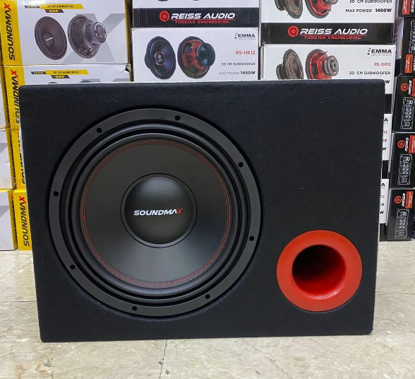 Soundmax 30cm Subwoofer 1500wat 400rms Kabinli Bass Rt12