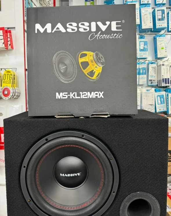 Massive Ms-kl12max Kabinli 30 Cm Subwoofer Bas Bufır 1500wat-400w Rms Maximum Power