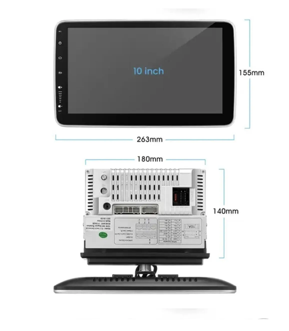 Navigold Oynar Kafa 4/64gb Android Tek Din 10\'\'inch Oto Araba Multimedya Teyp Car Play-usb-gps-wifi Kamera