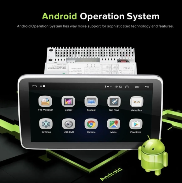 Navigold Oynar Kafa 4/64gb Android Tek Din 10\'\'inch Oto Araba Multimedya Teyp Car Play-usb-gps-wifi Kamera