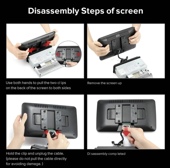 Navigold Oynar Kafa 4/64gb Android Tek Din 10\'\'inch Oto Araba Multimedya Teyp Car Play-usb-gps-wifi Kamera