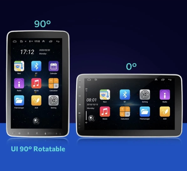 Navigold Oynar Kafa 4/64gb Android Tek Din 10\'\'inch Oto Araba Multimedya Teyp Car Play-usb-gps-wifi Kamera