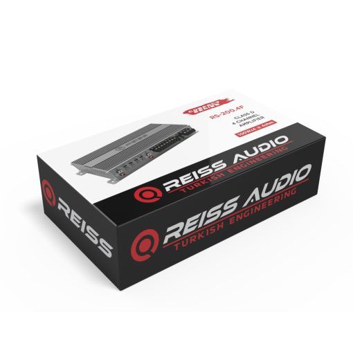 Reiss Audio Rs-f200.4 4ohm 4x100w-2ohm 4x180w Rms 4kanal Profesyonel Oto Amfi