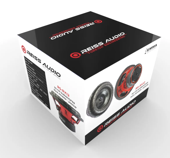 Reiss Rs-rx12 2000wat 600 Rms 30cm Spl Subwoofer Bas Çift Bobin Aksr