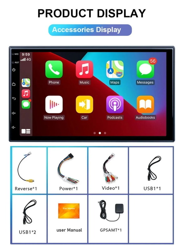 Navigold Kl-8238 2/32gb Uyumlu Android Multimedya Car Playli Teyp Ayarlı Ince Kasa Single Din