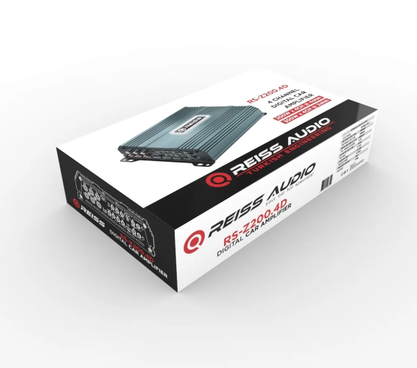 Reiss Audio RS-Z200.4D-CLASS D-4X200W RMS -PROFESYONEL MİDRANGE ANFİSİ