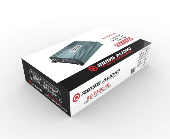 REİSS AUDİO RS-Z300.4D-CLASS D-4X300W RMS -PROFESYONEL MİDRANGE ANFİSİ