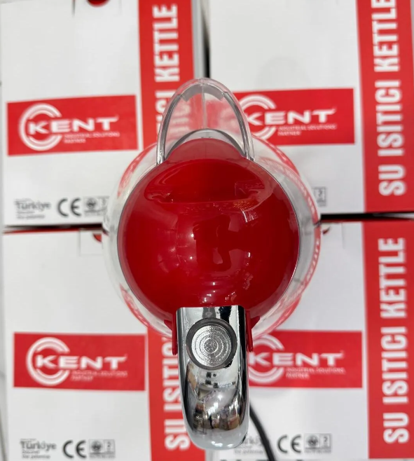 Kent 24 Volt 1litre Oto Su Isıtıcı 24v Kettle Büyük Boy Ketil Termostatlı Işıklı Yeni Seri Kırmızı