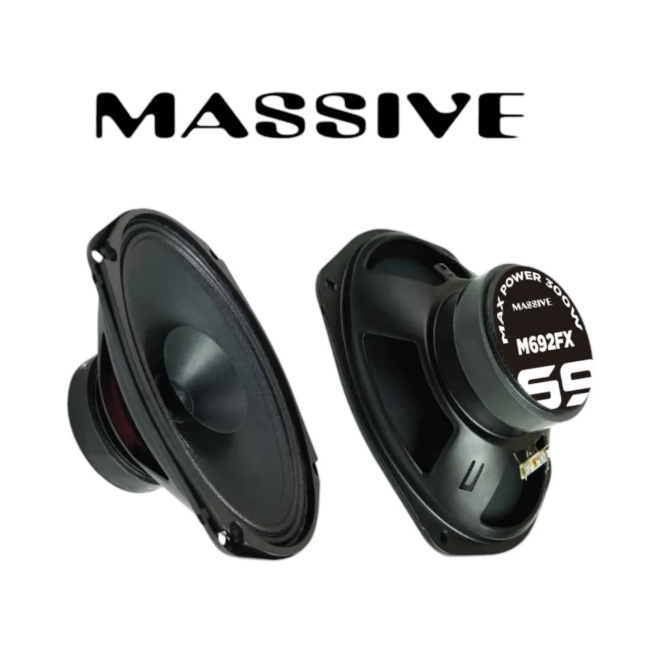 Massive Ms-m692fx Deprem Serisi Oval 6x9 Oto Midrange Hoparlör Çifti 600w-240w Rms Kapaklı