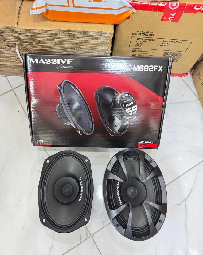 Massive Ms-m692fx Deprem Serisi Oval 6x9 Oto Midrange Hoparlör Çifti 600w-240w Rms Kapaklı
