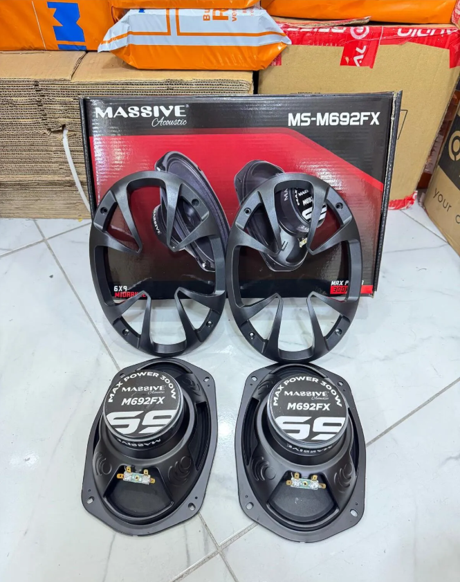 Massive Ms-m692fx Deprem Serisi Oval 6x9 Oto Midrange Hoparlör Çifti 600w-240w Rms Kapaklı