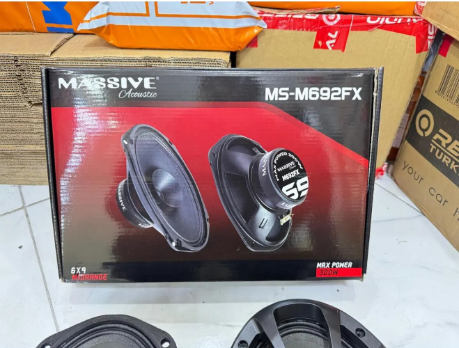 Massive Ms-m692fx Deprem Serisi Oval 6x9 Oto Midrange Hoparlör Çifti 600w-240w Rms Kapaklı