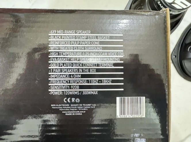 Massive Ms-m692fx Deprem Serisi Oval 6x9 Oto Midrange Hoparlör Çifti 600w-240w Rms Kapaklı