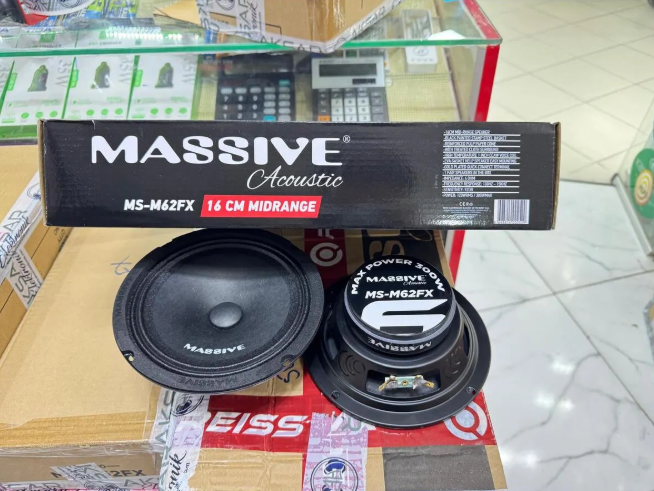 Massive Ms-m62fx 16 Cm Oto Midrange Hoparlör Deprem Serisi Çifti 600wat- 1takım/2adet