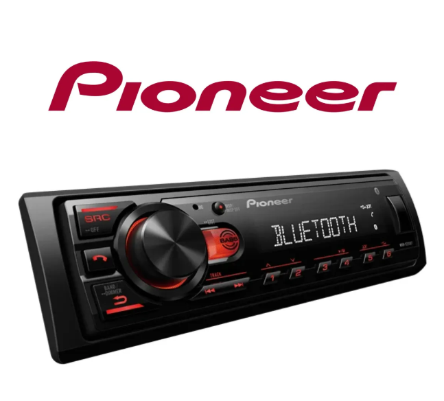 Pioneer Mvh-S235BT Çift amfi çıkışlı bluetoothlu profesyonel oto teyp usb 4x50wat