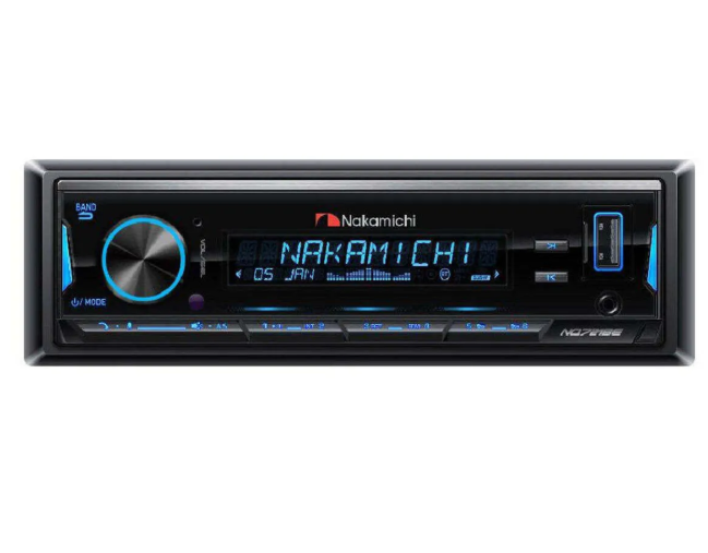 Nakamichi NQ-721Be 2 amfi 4volt rca Çıkışlı Profesyonel Oto Teyp rgb ışıklı Bluetooth-Usb tesisat teyibi