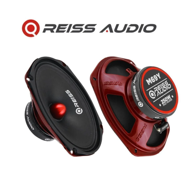 Reiss Rs-M69Y Deprem Serisi Oval Kurşun Göbek 6x9 Oto Midrange Hoparlör Çifti 500W-200W Rms