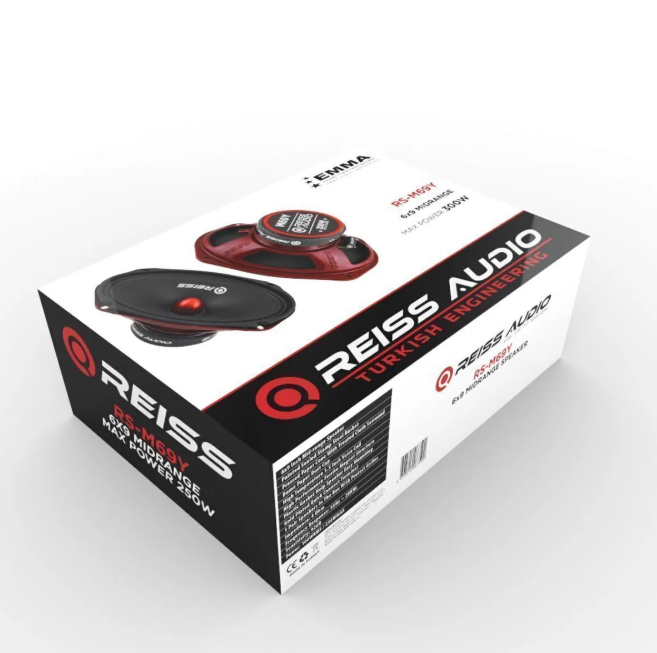 Reiss Rs-M69Y Deprem Serisi Oval Kurşun Göbek 6x9 Oto Midrange Hoparlör Çifti 500W-200W Rms