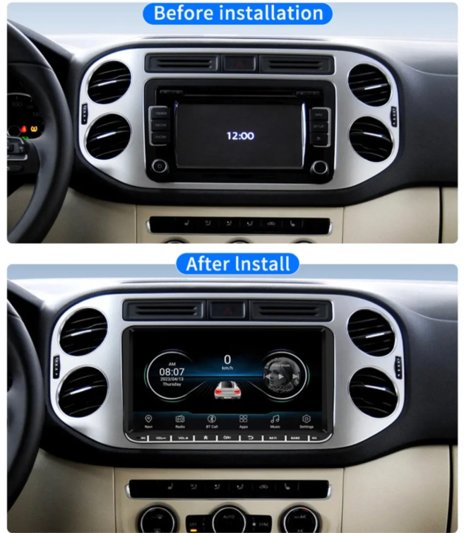 Newfron Vw 9'' inch 4/32gb Volkswagen-Seat-Skoda andriod car playli oto multimedya kamera hediye