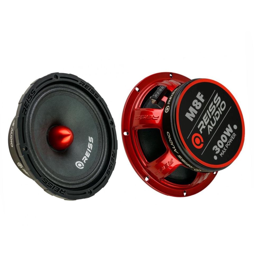 RS-M8F 20Cm Çifti 600Wat-300W Rms Kurşun Göbek Oto Midrange Hoparlör takımı Metal Kapaklı