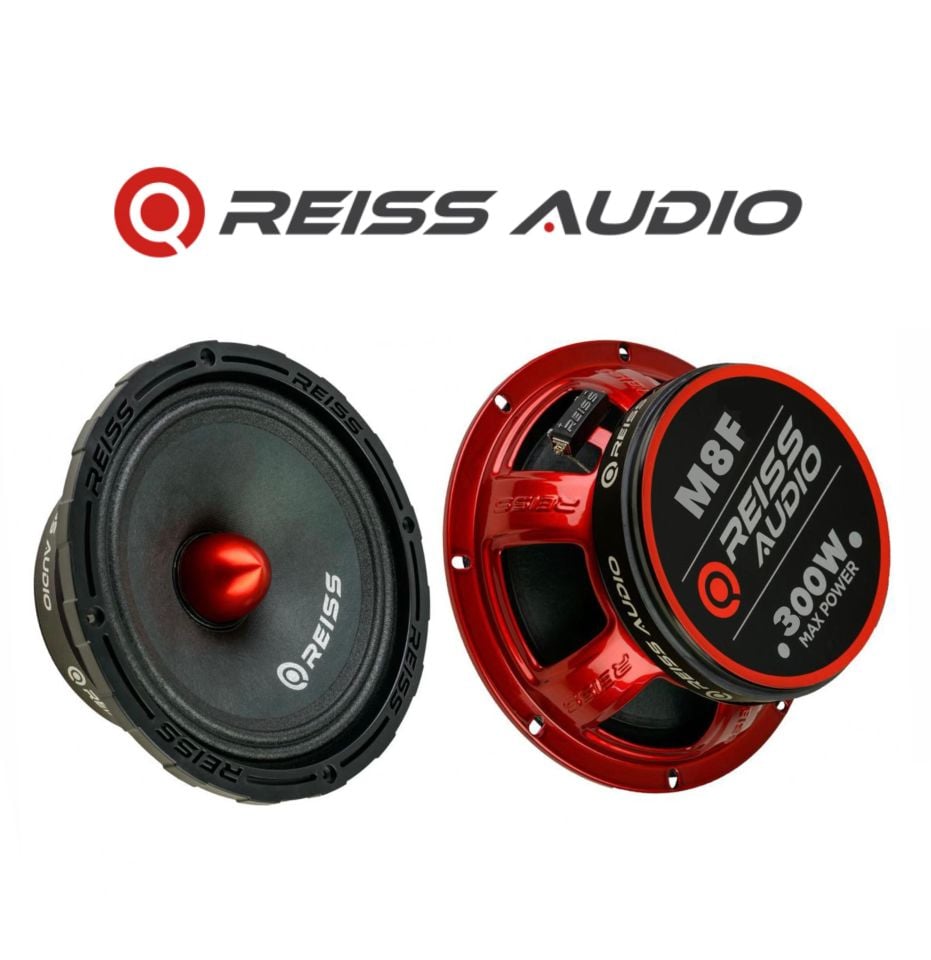 RS-M8F 20Cm Çifti 600Wat-300W Rms Kurşun Göbek Oto Midrange Hoparlör takımı Metal Kapaklı