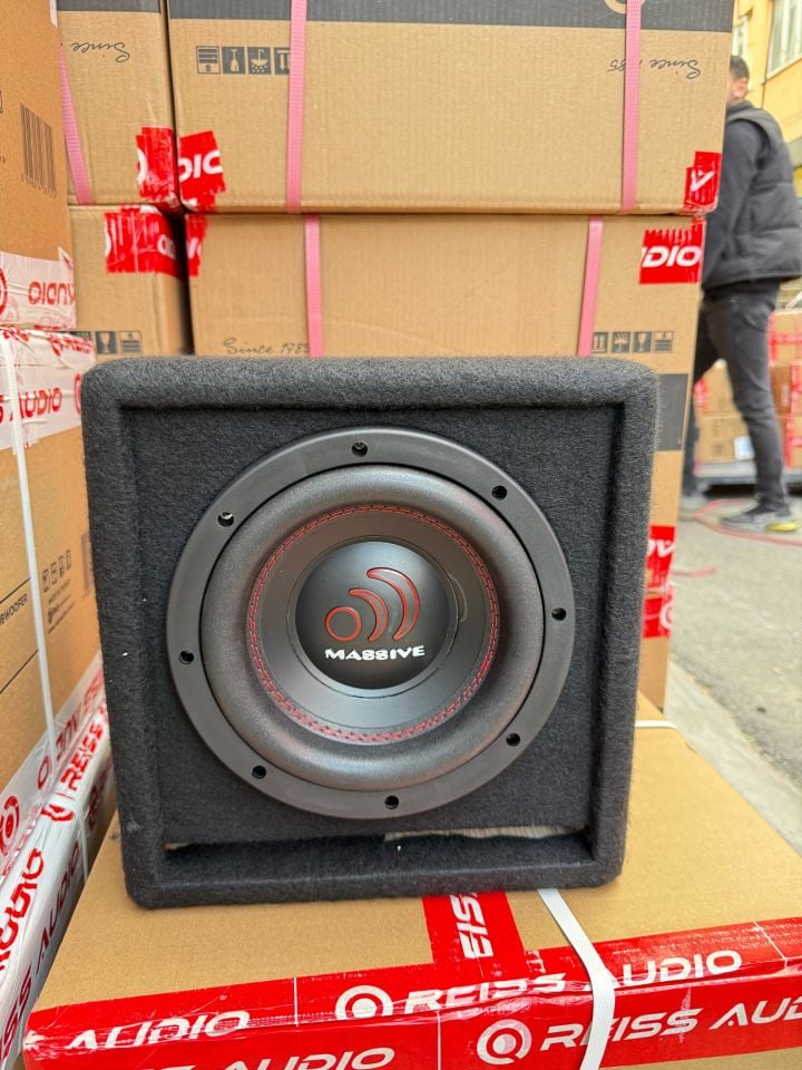 Ms-NEO8 Yer Kaplamaz Mini Kabinli 1000Wat 300W Rms 20 Cm Subwoofer minik dev Bas