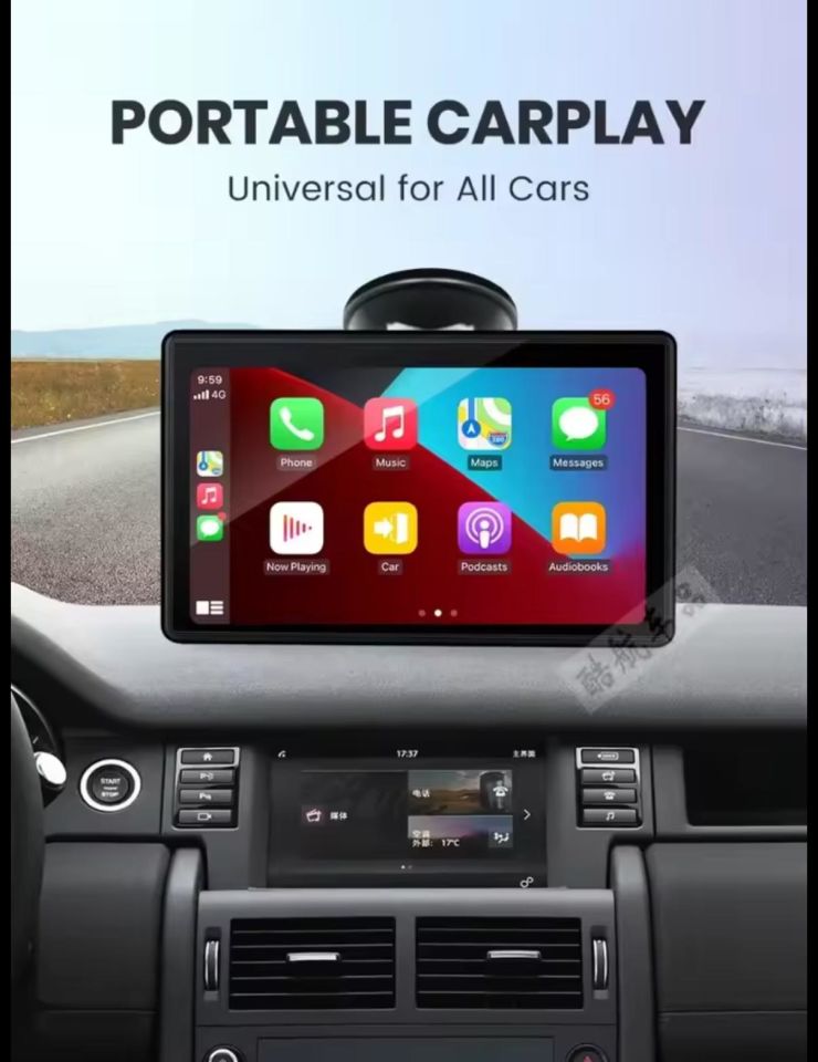 navigold Aks-702 Kablosuz Carplay Android Auto tak çalıştır 7İnç Çift Kameralı kayıt yapar Multimedya