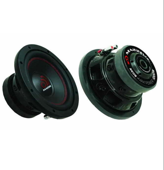 Massive Ms-NEO8 Yer Kaplamaz Mini Kabinli 1000Wat 300W Rms 20 Cm Subwoofer minik dev Bas