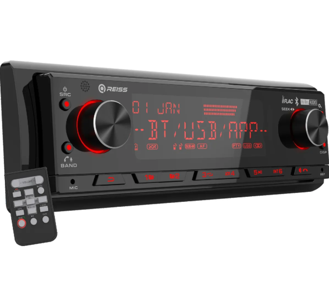 Reiss Audio Rs-mx85dsp dsp işlemcili 3amfi 4v Rca Çıkışlı Profesyonel Oto Teyp rgb Bluetooth-Usb