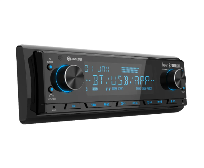 Reiss Audio Rs-mx85dsp dsp işlemcili 3amfi 4v Rca Çıkışlı Profesyonel Oto Teyp rgb Bluetooth-Usb